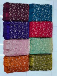 Tissu Rangoli Crush à surface douce, tombé fluide, brillance subtile et texture élégante pour vêtements de mode et tenues ethniques. - Product Image 3
