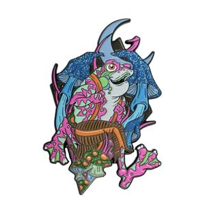 Buen Precio, Pin de Solapa de Esmalte Suave Personalizado con Logotipo, Estilo Anime, Recubierto de Epoxi, de Aleación de Zinc y Níquel Negro, Talla Única, para Eventos - Product Image 1