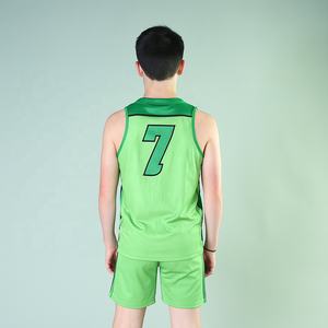 Uniformes de basket-ball en jersey 100% polyester de haute qualité, respirants, antibactériens, sur mesure, en gros, tailles plus grandes, sublimation - Product Image 5