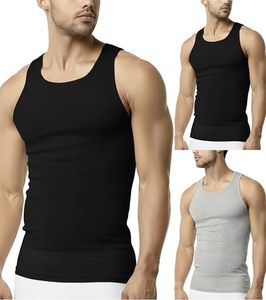 Custom <b>Mens</b> Breathable Knitted 100% Cotton <b>Cropped</b> Tank <b>Top</b> | OEM/ODM Private Label Apparel <b>for</b> Gym Fitness Training - Product Image 1