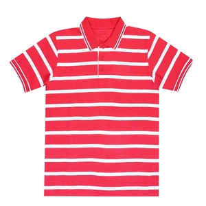 Polo de golf unisexe en coton de qualité supérieure, séchage rapide, coupe ajustée, broderie personnalisée, léger, rayé, pour homme, idéal pour l'été - Product Image 2