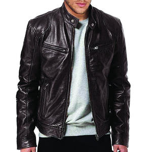 Veste en cuir de haute qualité pour hommes, meilleur prix, vente en gros, veste en cuir personnalisée tendance - Product Image 6