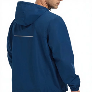 Chaqueta Cortavientos con Capucha para Hombre, Ligera, Ecológica, Resistente al Viento, Transpirable, Ropa Deportiva para Exteriores, Color Personalizado, Letra Premium - Product Image 4