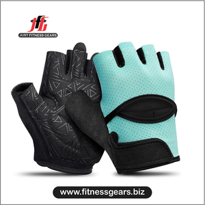Gants de musculation demi-doigts avec sangle de poignet réglable, légers, séchage rapide, pour le sport et le cyclisme - Product Image 1