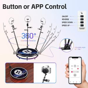 Machine de photomaton 360° de 31,5 pouces avec boîtier alvéolé, batterie supplémentaire, support d'éclairage annulaire et logo personnalisé gratuit - Product Image 3