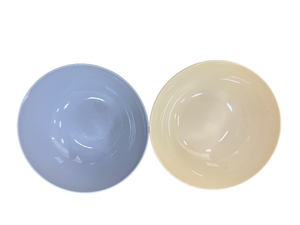 LONGNEW Custom OEM Salad Bowl <b>Set</b> Ribbed Exterior PET Plastic Soup Ramen Bowl Shatterproof Food Grade Serving Bowls - Product Image 1