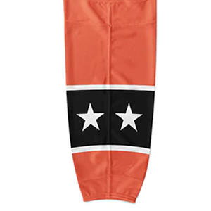 Chaussettes de hockey sur glace pour hommes, neuves, 100% coton, écologiques, vêtements de sport compressifs, haute qualité, pour équipes et clubs - Product Image 2