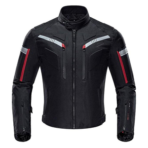 Chaqueta de Motociclismo para Hombre, Impermeable, Cortavientos y Transpirable, con Tiras Reflectantes, para Todas las Estaciones - Product Image 4