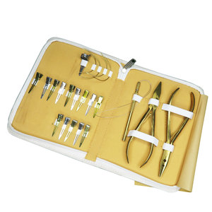 <b>Tools</b> <b>Kit</b> for Hair Extension Pro Press Tape in Plier Microlink Bead Opener Plier Hair Extension Loops & Solid <b>Mini</b> Scissor - Product Image 2