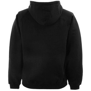 Sudadera con Capucha Personalizada para Hombre, de Felpa Gruesa, Lisa, Negra con Detalles en Rojo, Sudadera con Capucha y Cuello Redondo, Venta al por Mayor, Unisex, Mezcla de Algodón y Poliéster - Product Image 2
