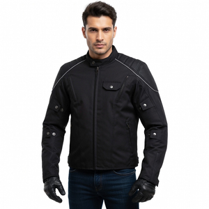 Veste de moto pour homme en Cordura, veste de motard protectrice, vêtement de sécurité pour la course à moto - Product Image 5