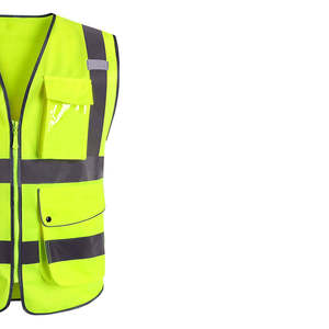 Chaleco de Seguridad Reflectante Unisex de Alta Calidad para Trabajos de Construcción al Aire Libre, Color y Logotipo Personalizables - Product Image 3