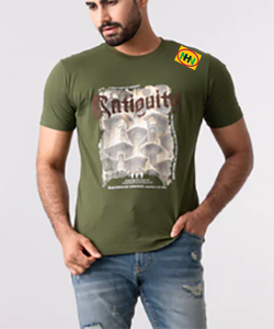 Camiseta de Algodón de Alta Calidad Personalizada para Hombre, Color Sólido, Peso Pesado, Talla Grande, Camiseta Estampada de Hip-hop de Buena Calidad - Product Image 2