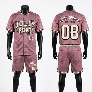 Mens Baseball Jersey And Shorts <b>Set</b> 160 GSM Premium Polyester Red Star Graphic Sublimation Custom Logo short <b>set</b> for men's - Product Image 2