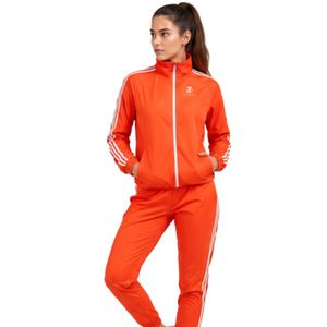 Conjunto Deportivo de Dos Piezas para Mujer, Chaqueta Deportiva con Cierre Completo y Pantalones Jogger, Color Naranja - Product Image 2