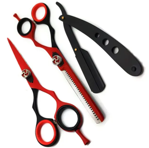 Ensemble d'outils de barbier ergonomiques en acier inoxydable tranchant pour la coiffure professionnelle, accessoires de coupe de cheveux de haute qualité pour salon - Product Image 4