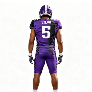 Maillot et pantalon d'équipe de football américain haut de gamme, uniforme personnalisé, vêtements de sport légers, fabrication OEM, marque privée, vente en gros - Product Image 1