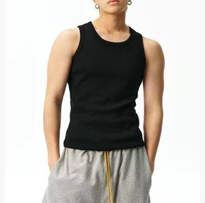 เสื้อยืดแขนกุดโลโก้สั่งทำคุณภาพสูง เสื้อกีฬาแห้งเร็ว เสื้อกล้ามออกกำลังกายสำหรับผู้ชาย - Product Image 2