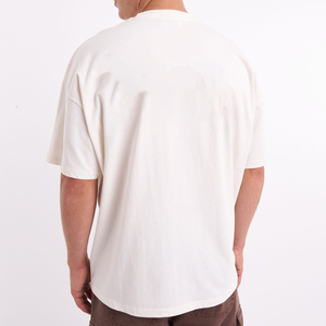 T-shirt Homme Personnalisé 100% Coton Coupe Slim Manches Courtes Impression Sérigraphique Grandes Tailles Personnalisation Usine - Product Image 4