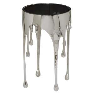 Mesa de Centro Redonda Moderna para Ahorrar Espacio, 20 Pulgadas de Altura, Mueble Decorativo para Sala de Estar - Product Image 3