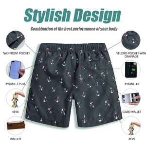 Traje de Baño de Secado Rápido, Pantalones Cortos de Verano Personalizados para Hombre, Pantalones de Natación Elásticos en 4 Direcciones, Shorts de Playa para Hombre, Shorts de Baño de Algodón - Product Image 4