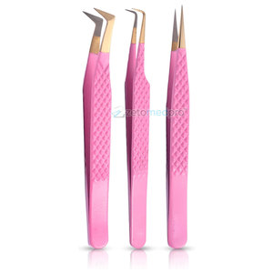 Pinzas para Pestañas de Acero Inoxidable OEM, Suministros para Salón de Belleza, Pinzas para Extensión de Pestañas de Calidad Premium para Uso Profesional - Product Image 2