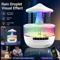 Humidificateur Haut de Gamme 2026 en Forme de Nuage de Pluie Champignon avec Haut-parleur, LED RGB 7 Couleurs, Son de Gouttes d'Eau, Diffuseur d'Arômes pour Hôtels et Foyers