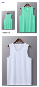 Mens Casual Gym Tank Top Eco-Friendly Lightweight Quick Dry Moisture Wicking Breathable Stretch Polyester Cotton Sleeveless - Product Image 5