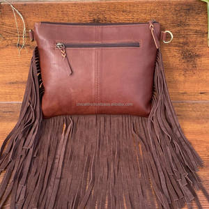 Handmade Tooled Leather Western Cowgirl Crossbody Bag <b>for</b> Women's <b>Hair</b> on Cowhide Floral Shoulder Purse Genuine Leather Handbags - Product Image 4