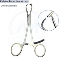 Pinces orthopédiques Al Mida Healthcare 160 mm, manuelles, certifiées CE Classe II, instrument de chirurgie générale, norme de sécurité ISO13485