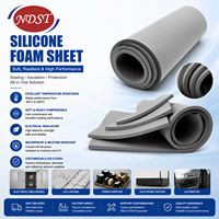 NDST Lámina de Espuma de Silicona de Celda Cerrada Resistente a Altas Temperaturas y Alto Voltaje, Cinta de Esponja para Montaje Superficial, Aislamiento de 6kV, Guangdong