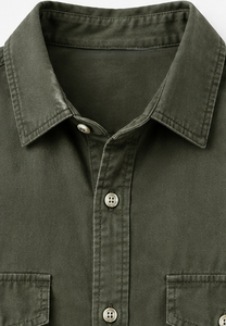 เสื้อเชิ้ตลำลองแขนยาวคอปกพับลงสำหรับผู้ชายชุดฤดูร้อน - Product Image 2