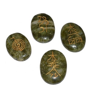 สีเขียวอาเกตเรกิหินชุดสีเขียว Agate เรกิชุดที่มีคุณภาพที่ดีที่สุด - Product Image 1