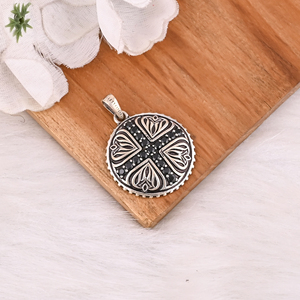 Collier pendentif bohème en argent sterling 925 avec CZ noir, best-seller, bijoux personnalisés pour femmes, bijoux fins - Product Image 3