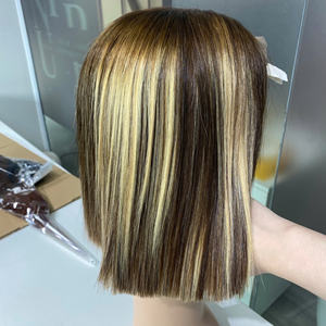 Perruque de cheveux humains vietnamiens droite avec os de luxe cuticule alignée cheveux vierges avec dentelle transparente Super Double dessiné du Vietnam - Product Image 5