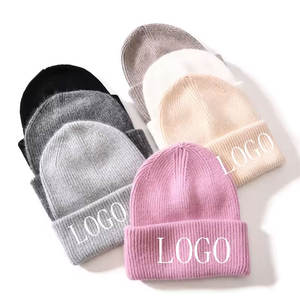 Econex Sports Low Price Plain Knitted Embroidery Logo Pom Beanie Hat 100% Acrylic Street Style Unisex Wholesale Custom Label - Product Image 1