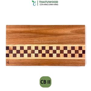 Tabla de Cortar de Madera THATUWOOD CB 10 Rectangular Hecha a Mano, Estilo Rústico para Cocina, 2.0 cm de Grosor, Ecológica, No Tóxica, Apta para Lavavajillas - Product Image 5
