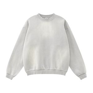 Ensembles de survêtements streetwear pour hommes, épais, en molleton respirant, avec sweat-shirts à col rond et pantalons de survêtement, effet délavé Monkey Wash et usé - Product Image 4