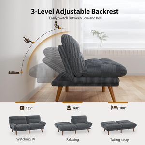 Sofá de 2 Plazas Tapizado de Lujo Estilo Mid-Century Personalizado con Reposabrazos de Madera para Muebles de Salón de Hotel - Product Image 4