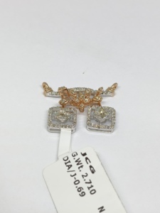 IGI Certified Premium Luxury Lab Grown Diamond Colgantes & Charms Impresionante Elegante Rose White Gold Producto de alta calidad - Product Image 2