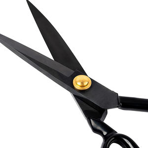 Ciseaux de tailleur sur mesure en acier métallique, 10 ciseaux noirs revêtus, pour la coupe de tissus textiles, la couture et la confection de robes - Product Image 4