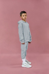 Survêtement en polaire unie bleu clair Hawk Eye Sports 100% pour enfants de haute qualité pour garçons et filles pour les saisons d'hiver et de printemps - Product Image 5