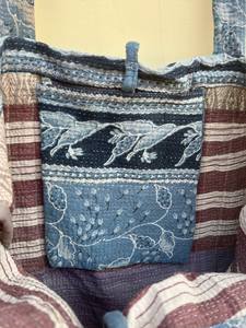 Sac fourre-tout matelassé léger bohème de couleur unie, grande capacité, en coton, pour femmes, toutes saisons, vente en gros - Product Image 2