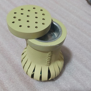 High Quality Mini Mubkhara Indian Wooden Leather Intense Bakhoor Incense Burner for Eid Ramadan - Product Image 6