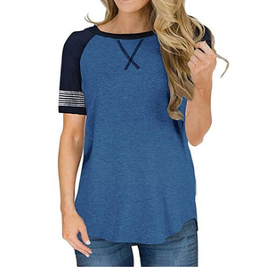 Women Casual Summer Printed Tee Shirt Breathable Cotton <b>Tops</b> Short Sleeve Lightweight Comfortable Apparel - Product Image 1