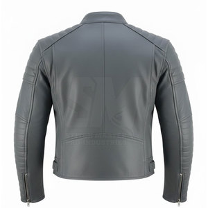 Chaqueta de Cuero para Hombre, Talla Grande, Transpirable, para Invierno, Estilo Motero, Hecha en Pakistán, con Tela Impermeable para Adultos - Product Image 2