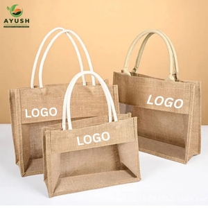 Bolsa Promocional de Yute con Serigrafía Personalizada, Bolso de Hesse Laminado de Alta Calidad para la Identidad de Marca Corporativa - Product Image 2