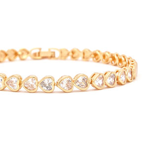 Pulsera Clásica de Plata 925 con Diamantes, Corte Brillante Redondo, Engaste de Garras, Joyería de Boda para Mujer, Diseño de Cadena - Product Image 2