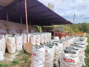 Charbon de Binchotan Noir Argenté du Vietnam, Bois de Litchi, Haute Température pour Barbecue, 90% Carbone Fixe, Qualité Supérieure - Product Image 6