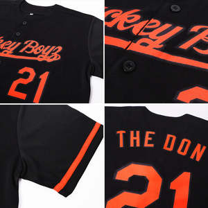 Maillot de baseball personnalisé en gros, tenue de softball, streetwear d'équipe, créez votre propre maillot de baseball respirant grande taille, pas cher - Product Image 3